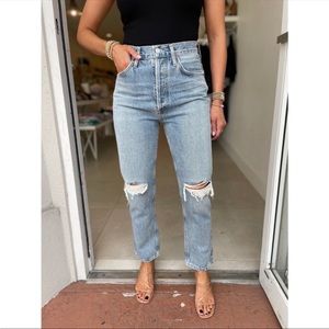 NEW Agolde Riley High Rise Straight Leg Jeans Size 31